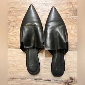 Marc Fischer leather black slip on shoes